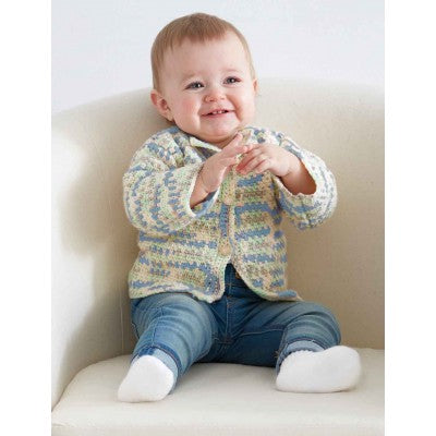 CROCHET PATTERN - Baby Sport - Baby's First Cardigan Crochet Pattern