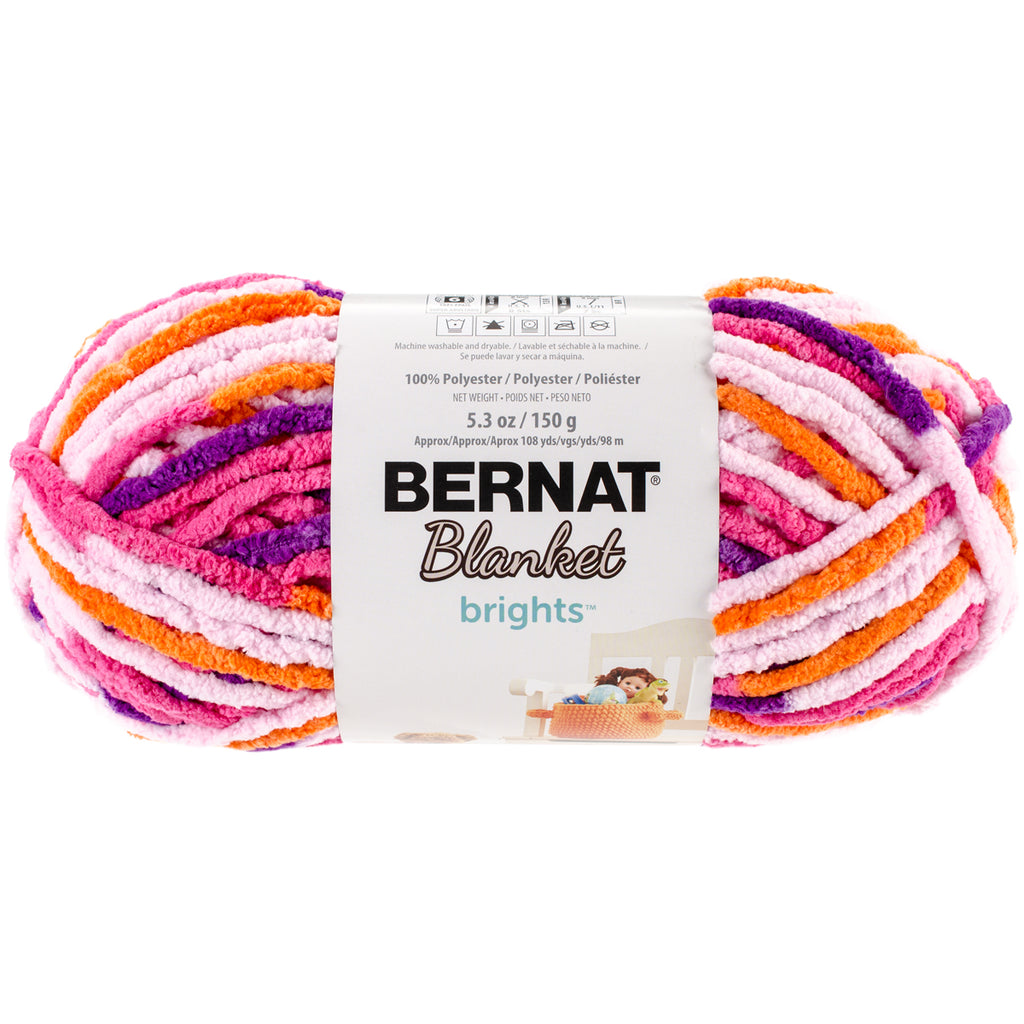  Bernat Blanket Brights GoGo Green Yarn - 2 Pack of
