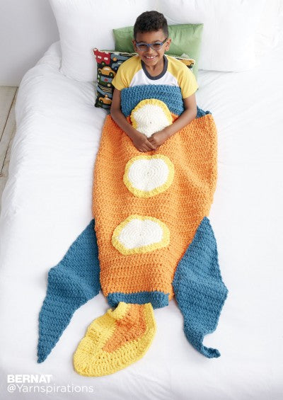 CROCHET PATTERN - Blanket Brights - Blast Off Snuggle Sack
