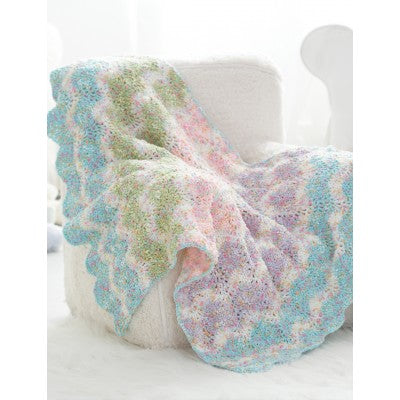 CROCHET PATTERN - Dippity Dots - Chevron Stripes Baby Blanket Crochet Pattern