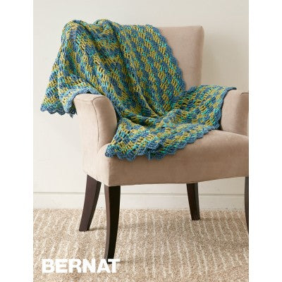 CROCHET PATTERN - Bernat Maker Home Dec - Round The Block Afghan