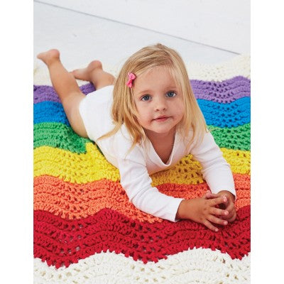 CROCHET PATTERN - Softee Baby Chunky - End of the Rainbow Blanket