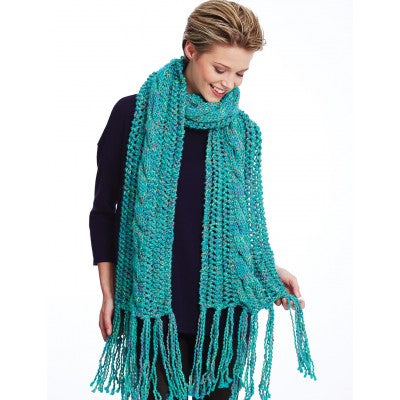 KNITTING PATTERN - Spectrum - Ladders & Cables Scarf