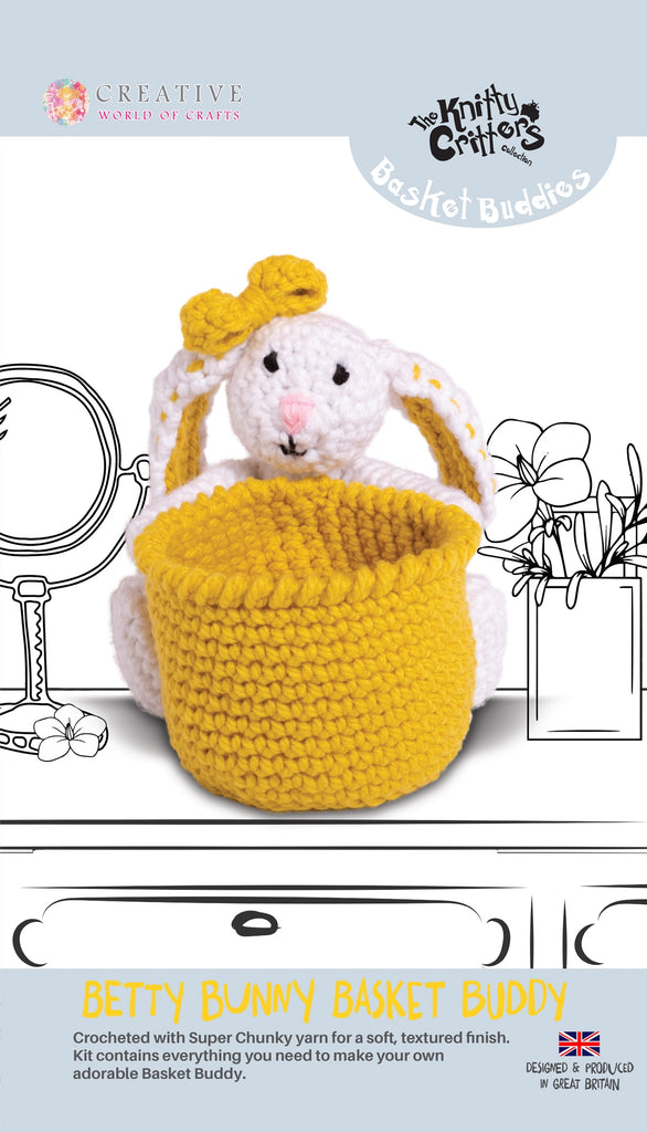 Knitty Critters Basket Buddies - Betty Bunny
