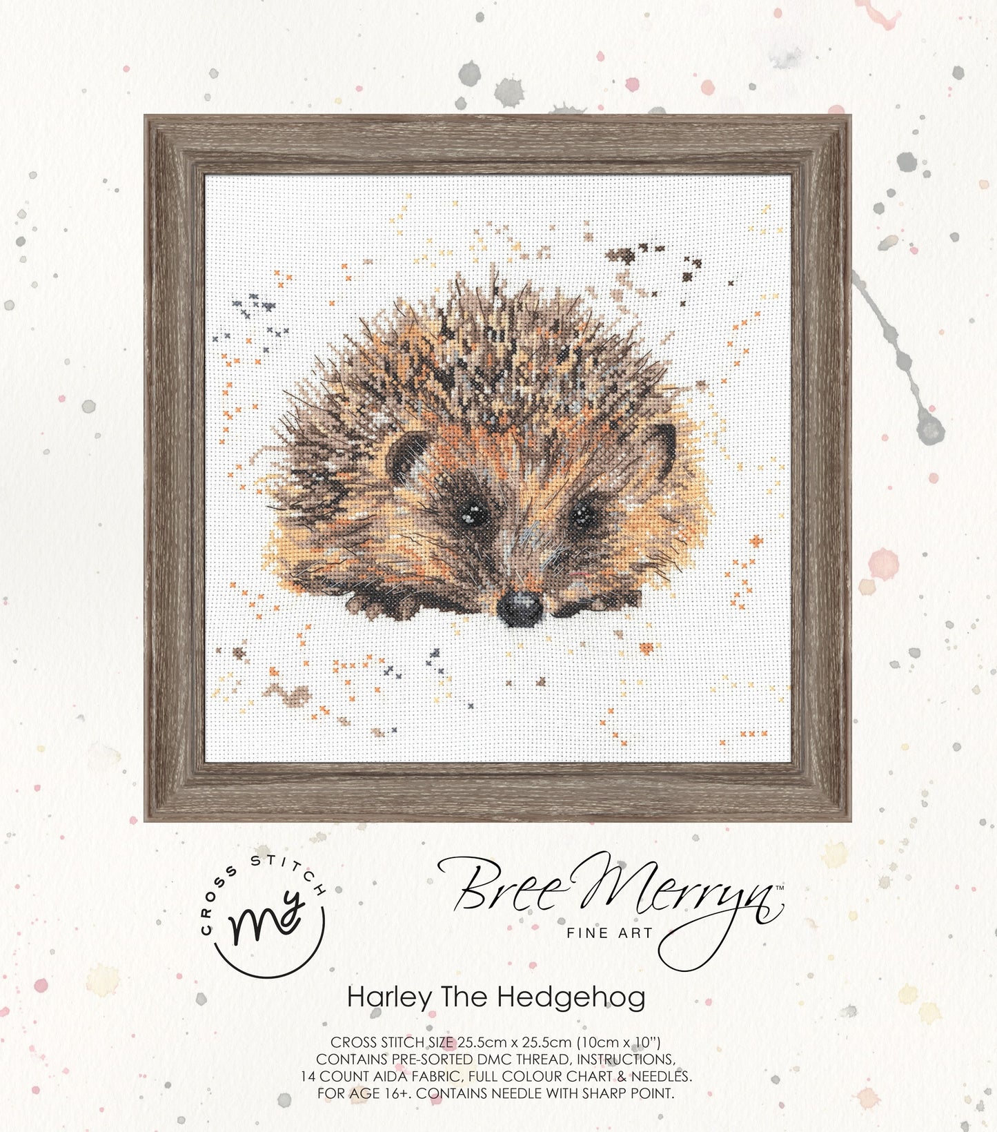 Bree Merryn - Counted Cross Stitch Kit - Harley the Hedgehog