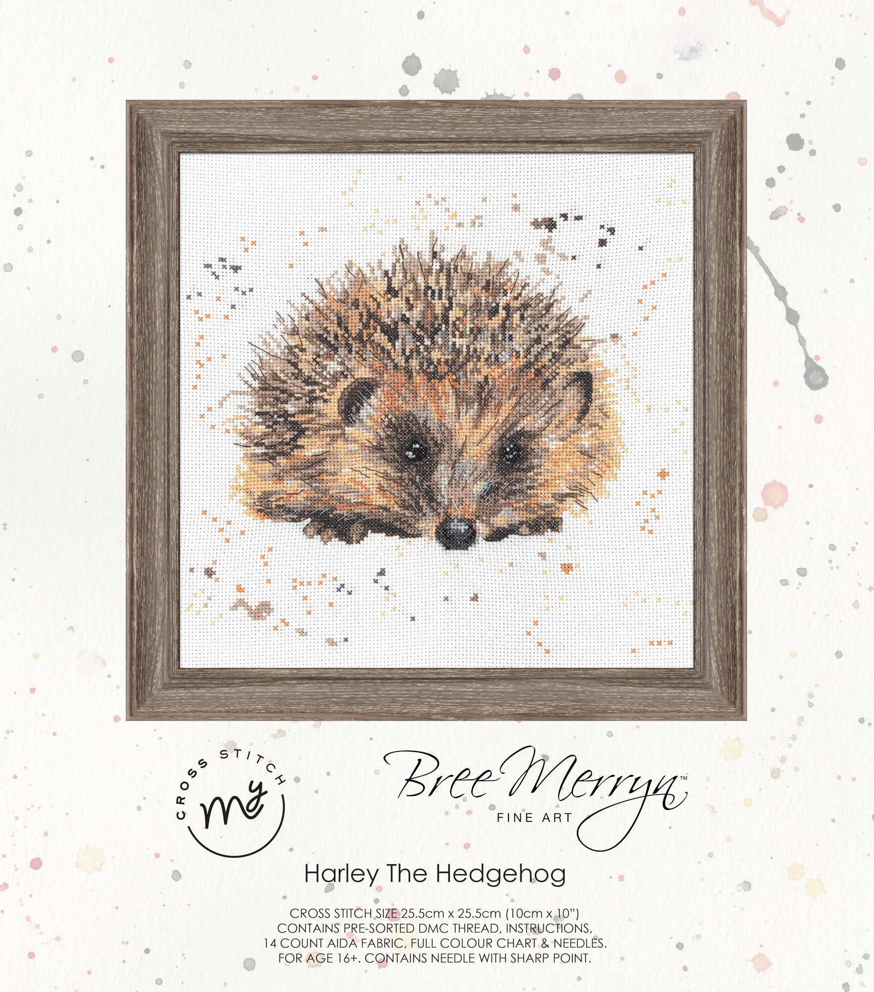 Bree Merryn - Counted Cross Stitch Kit - Harley the Hedgehog