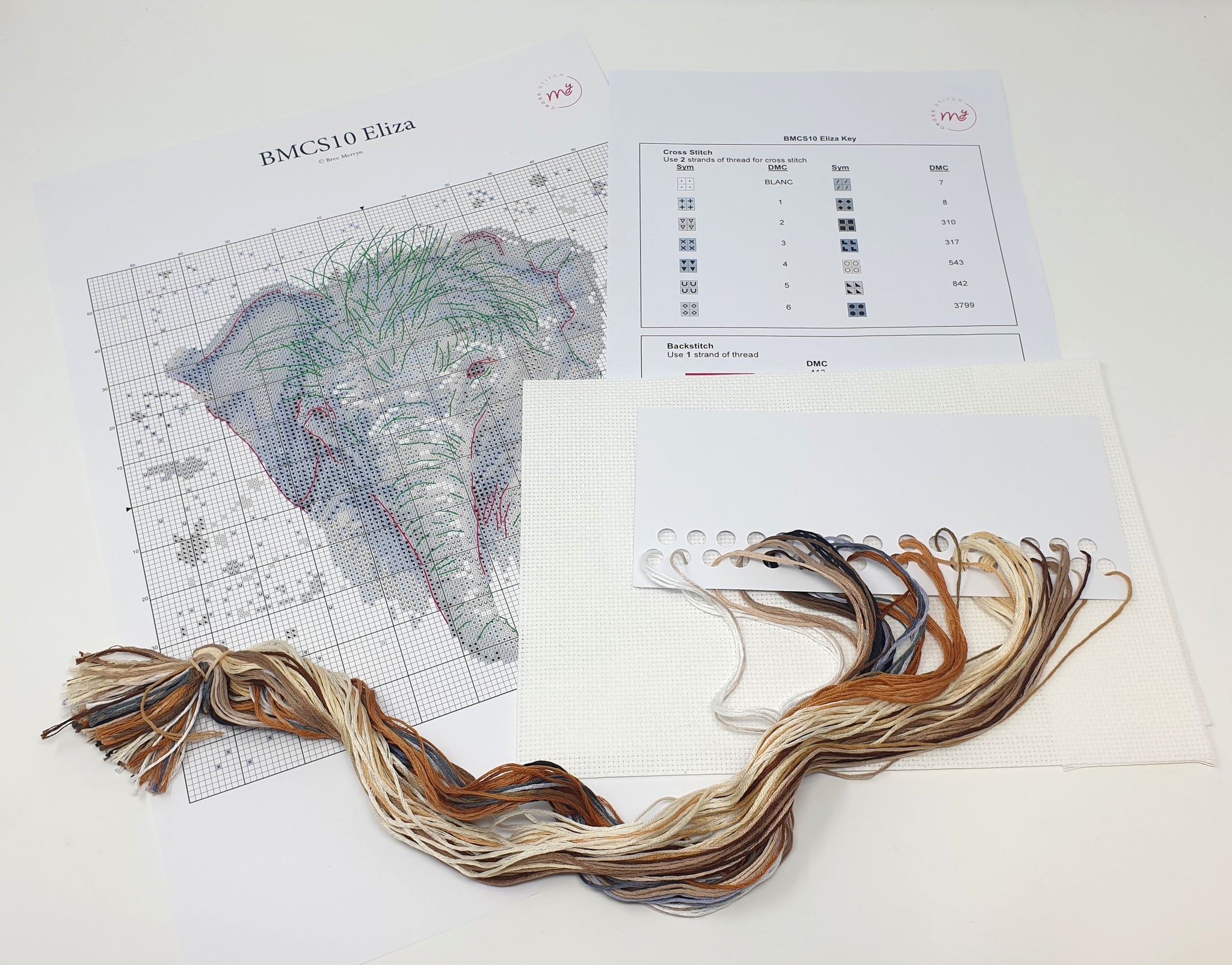 Bree Merryn - Counted Cross Stitch Kit - Eliza The Elephant