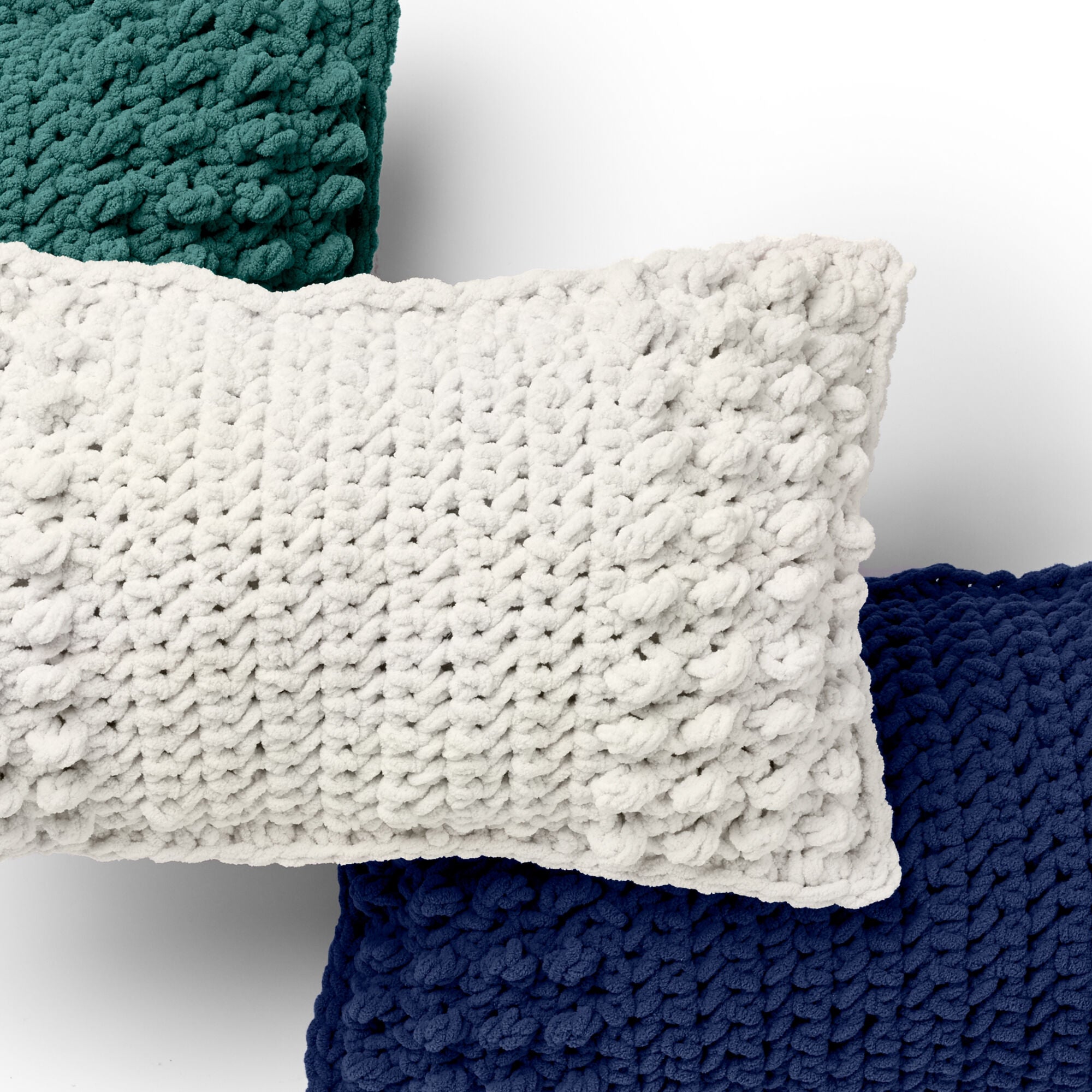 CROCHET PATTERN Bernat Ending With A Bobble Crochet Pillow Set