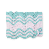 KNITTING PATTERN  - Bernat Garter Ripple Stripes Knit Baby Blanket