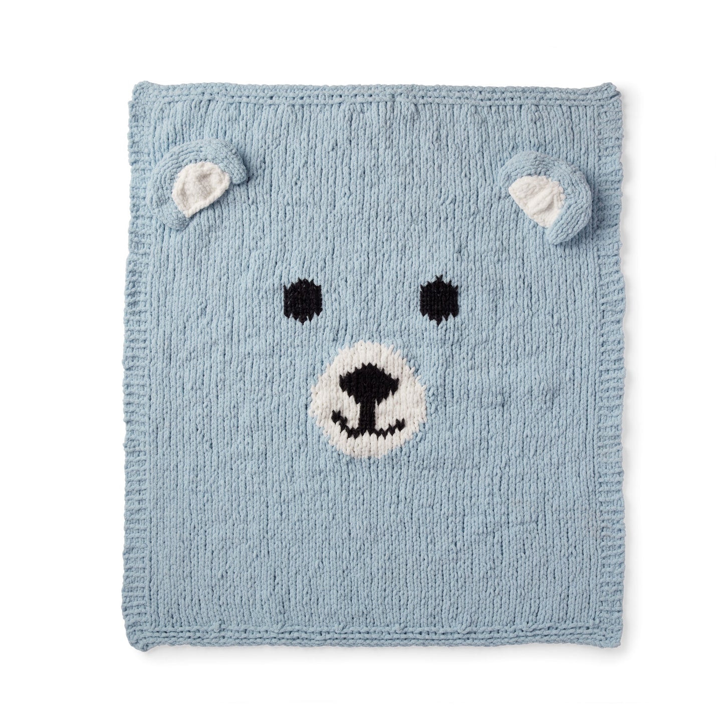 KNITTING PATTERN Bernat Bear-y Cozy Knit Blanket