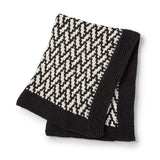 KNITTING PATTERN Bernat Mosaic Herringbone Knit Throw
