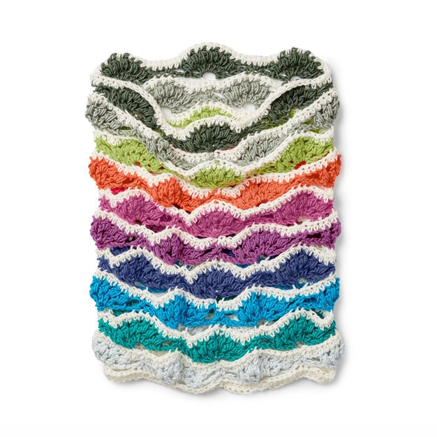 KNITTING PATTERN - Caron x Pantone Rainbow Chip Crochet Cowl