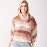 CROCHET PATTERN - Caron Latte Cakes Modular Crochet Pullover
