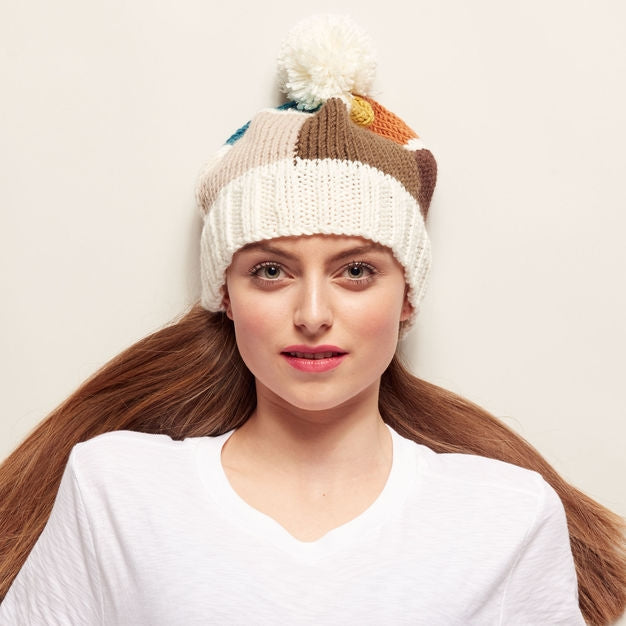 KNITTING PATTERN - Caron x Pantone Colour Chip Knit Hat