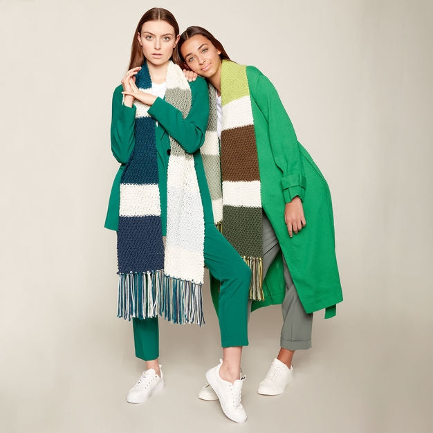 KNITTING PATTERN - Caron x Pantone Knit Colour Swatch Scarf