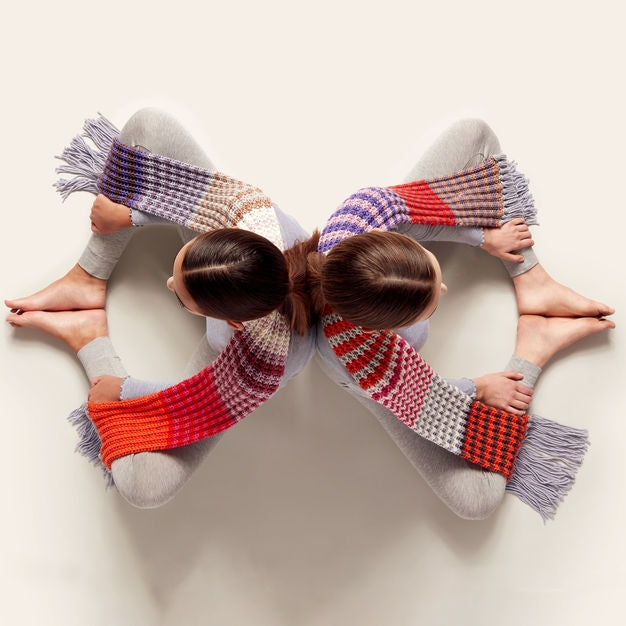 KNITTING PATTERN - Caron x Pantone Knit Stripe Scarf