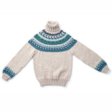 KNITTING PATTERN - Caron x Pantone Fair Isle Knit Turtleneck