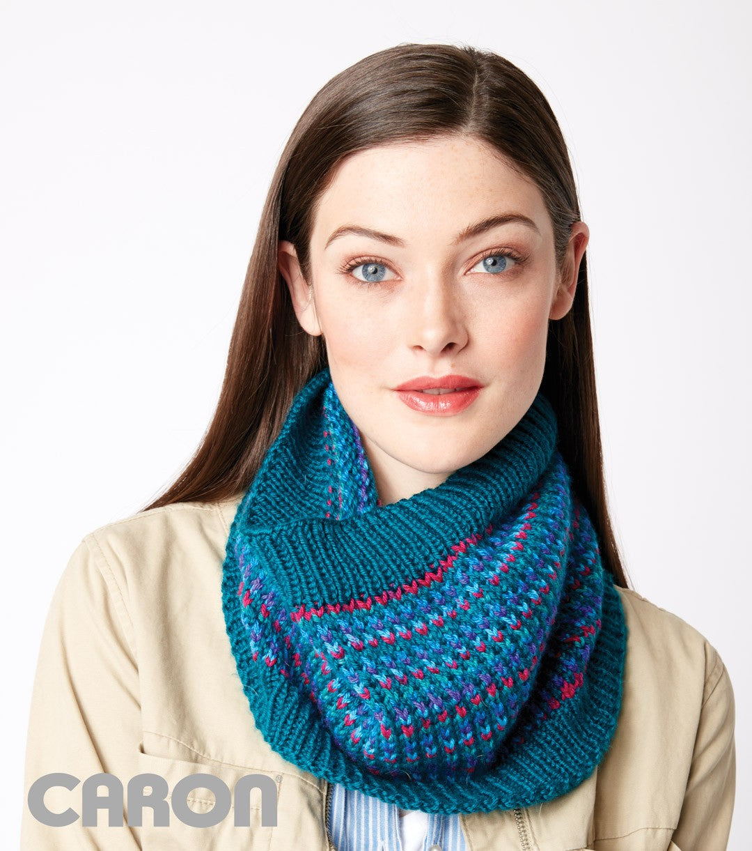 KNITTING PATTERN - Caron Let It Slip Knit Cowl