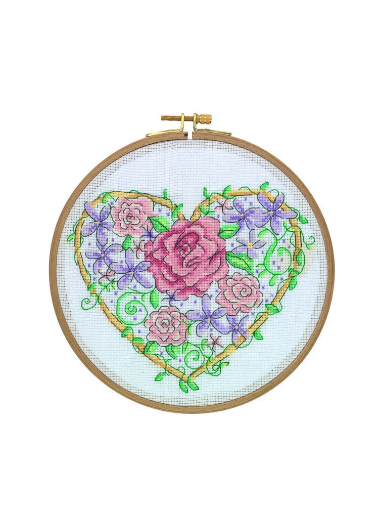 Counted Cross Stitch Kit - CCS05 - Love Blossoms