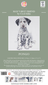 Cecil Aldin Man's Best Friend Cross Stitch Kit - Pongo
