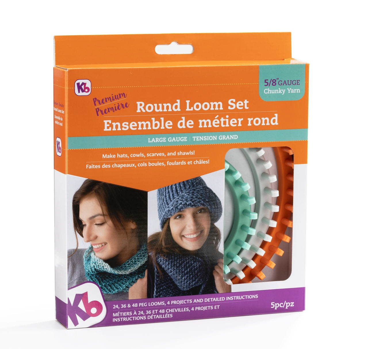 KB Looms - Premium Chunky Round Loom Set