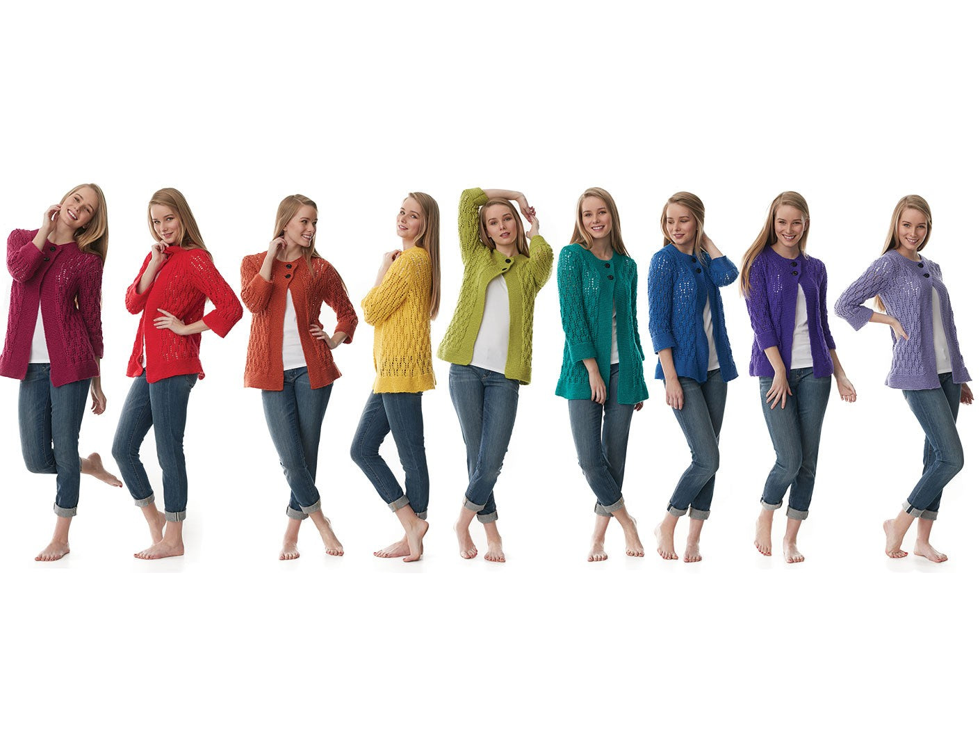 KNITTING PATTERN - Caron - Comfy Cardi