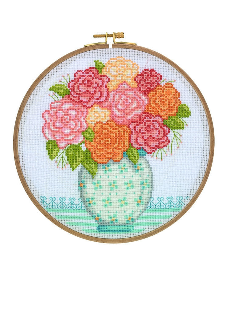 Counted Cross Stitch Kit - DCS04 - Grandma's Flowers