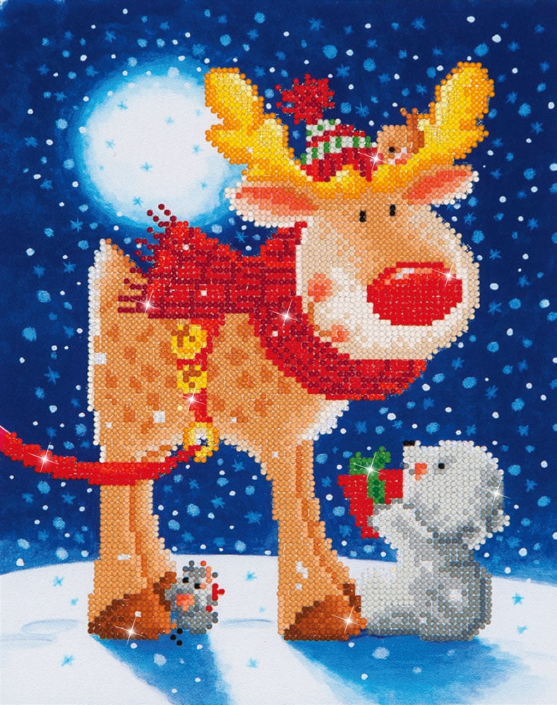 Diamond Painting Kit: Reindeer Gift