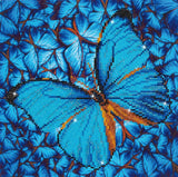 Diamond Painting Kit: Flutterby Blue