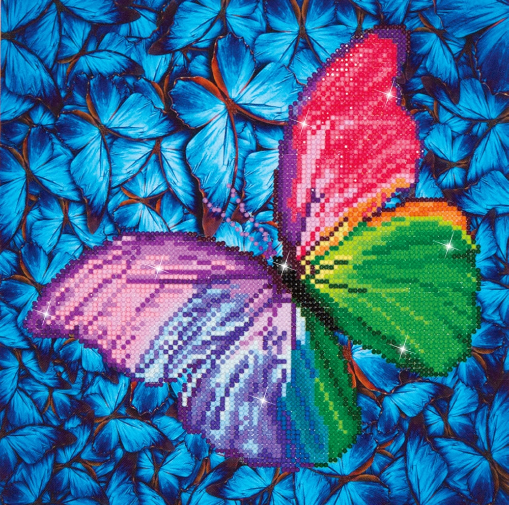 Diamond Painting Kit: Flutterby Pink