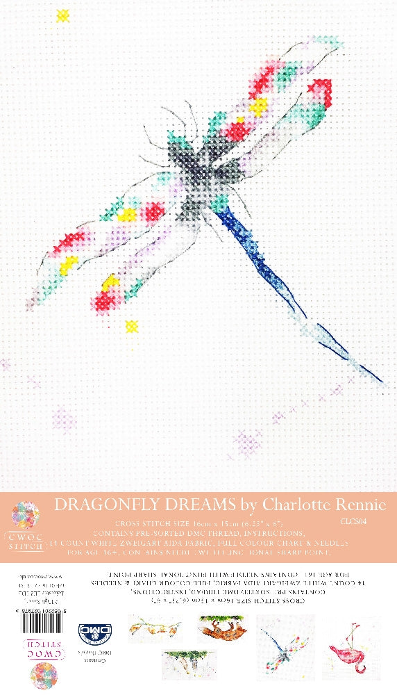 Charlotte Rennie Counted Cross Stitch - Dragonfly Dreams