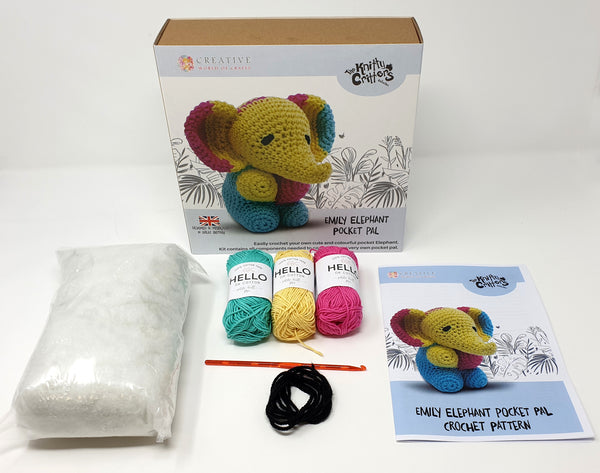 Knitty Critters Pocket Pals - Emily Elephant