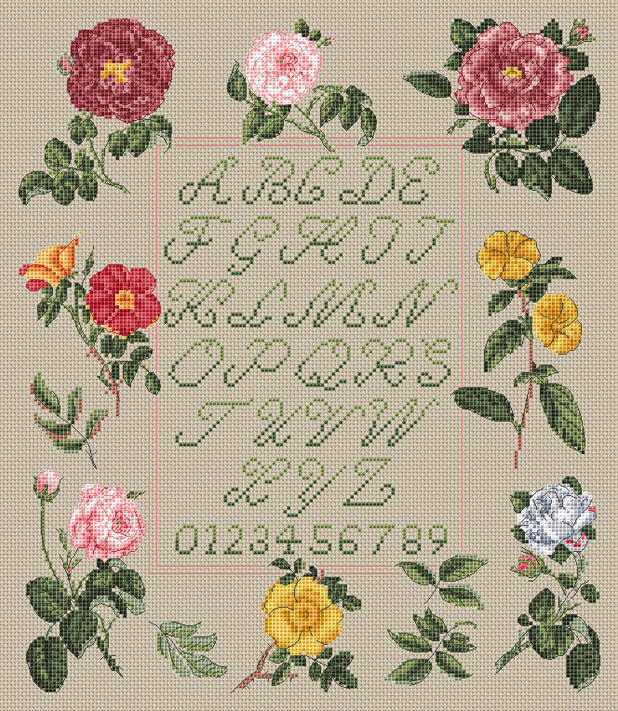 Floragenius Cross Stitch Kits - Sampler by Jenny Barton