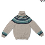 KNITTING PATTERN - Caron x Pantone Fair Isle Knit Turtleneck