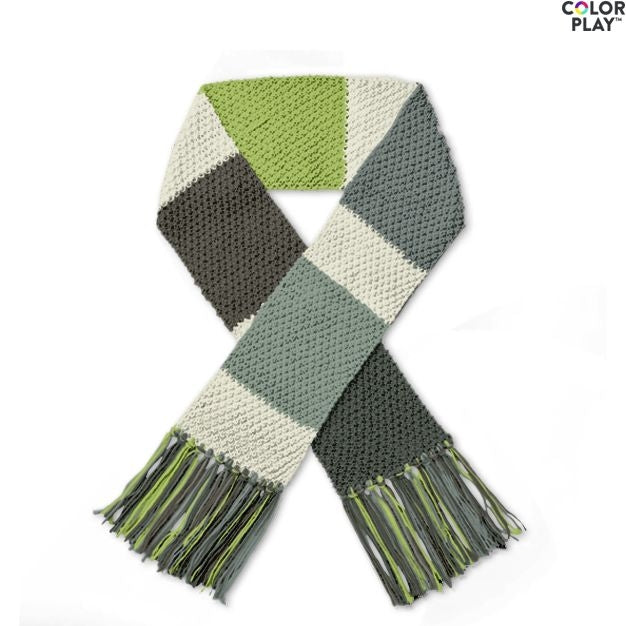 KNITTING PATTERN - Caron x Pantone Knit Colour Swatch Scarf