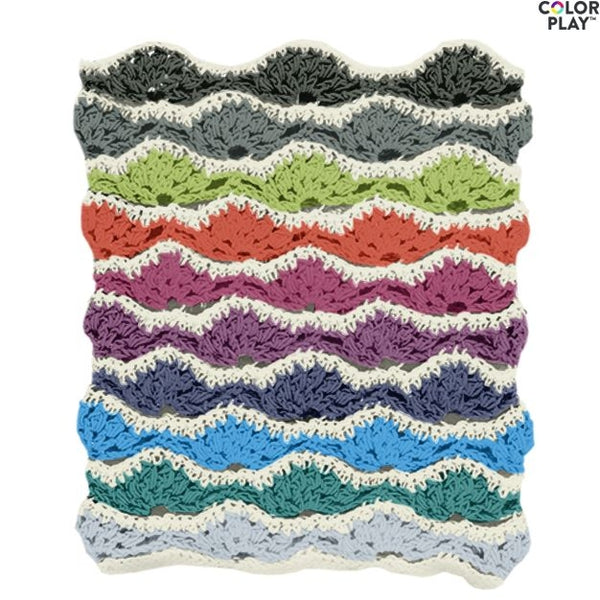 KNITTING PATTERN - Caron x Pantone Rainbow Chip Crochet Cowl