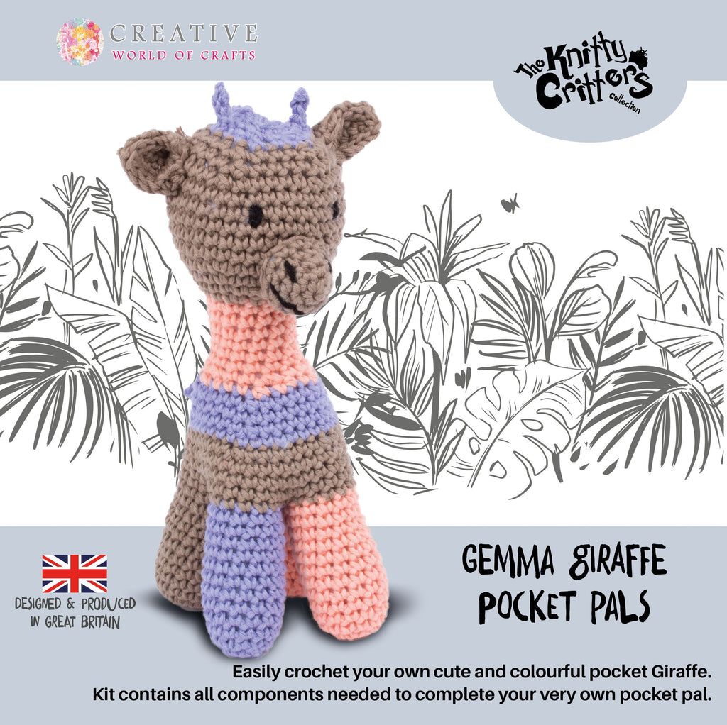 Knitty Critters Pocket Pals - Gemma Giraffe