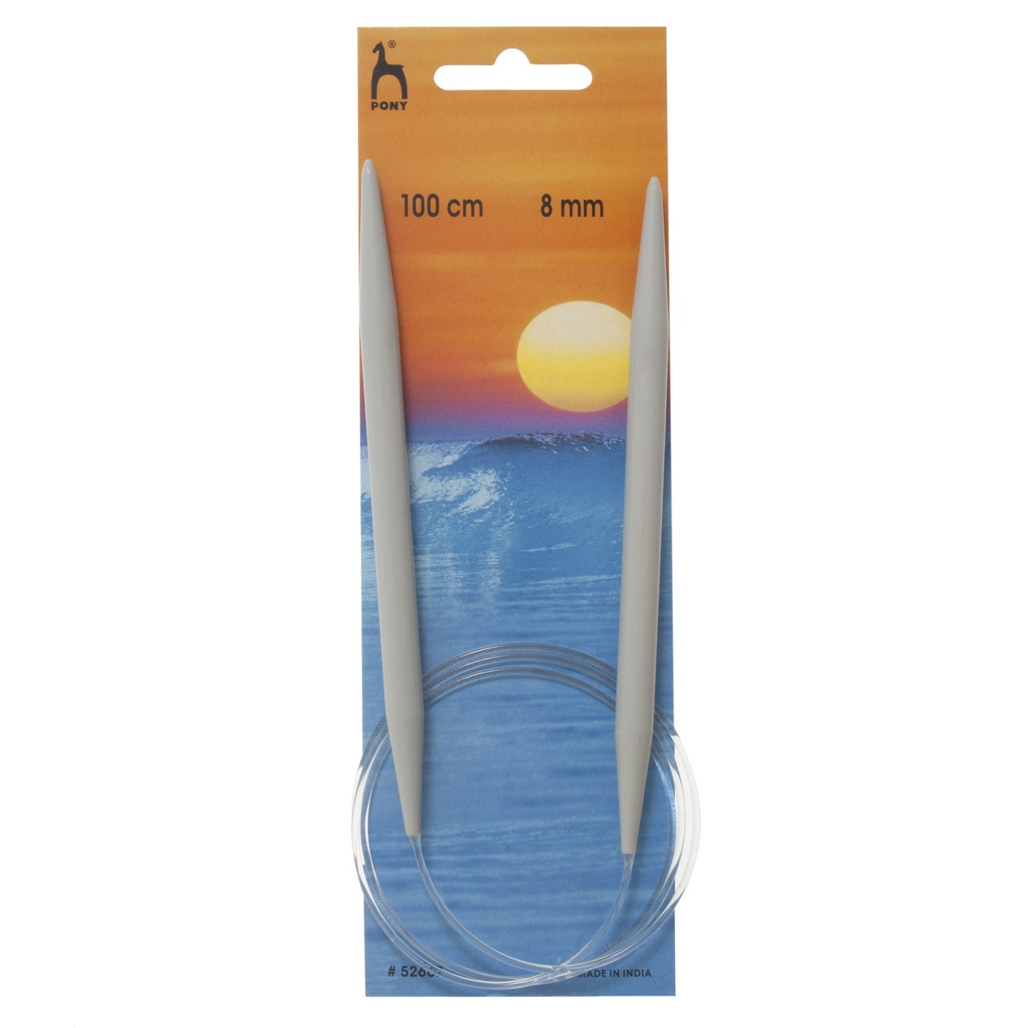 Pony 8mm Circular Knitting Needles 100cm x 8mm