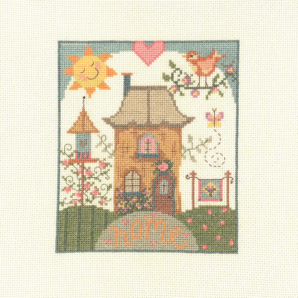 Folk Art - Counted Cross Stitch Kit - Home Sweet Home