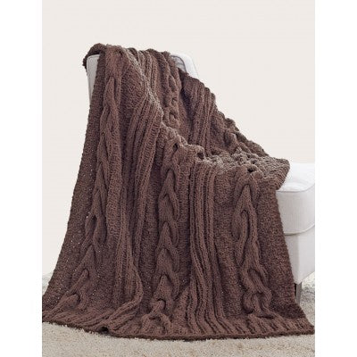 KNITTING PATTERN - Blanket - Horseshoe Cable Blanket