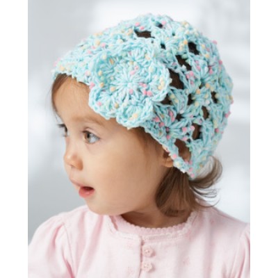 CROCHET PATTERN - Dippity Dots - Lacy Shells Baby Hat Crochet Pattern