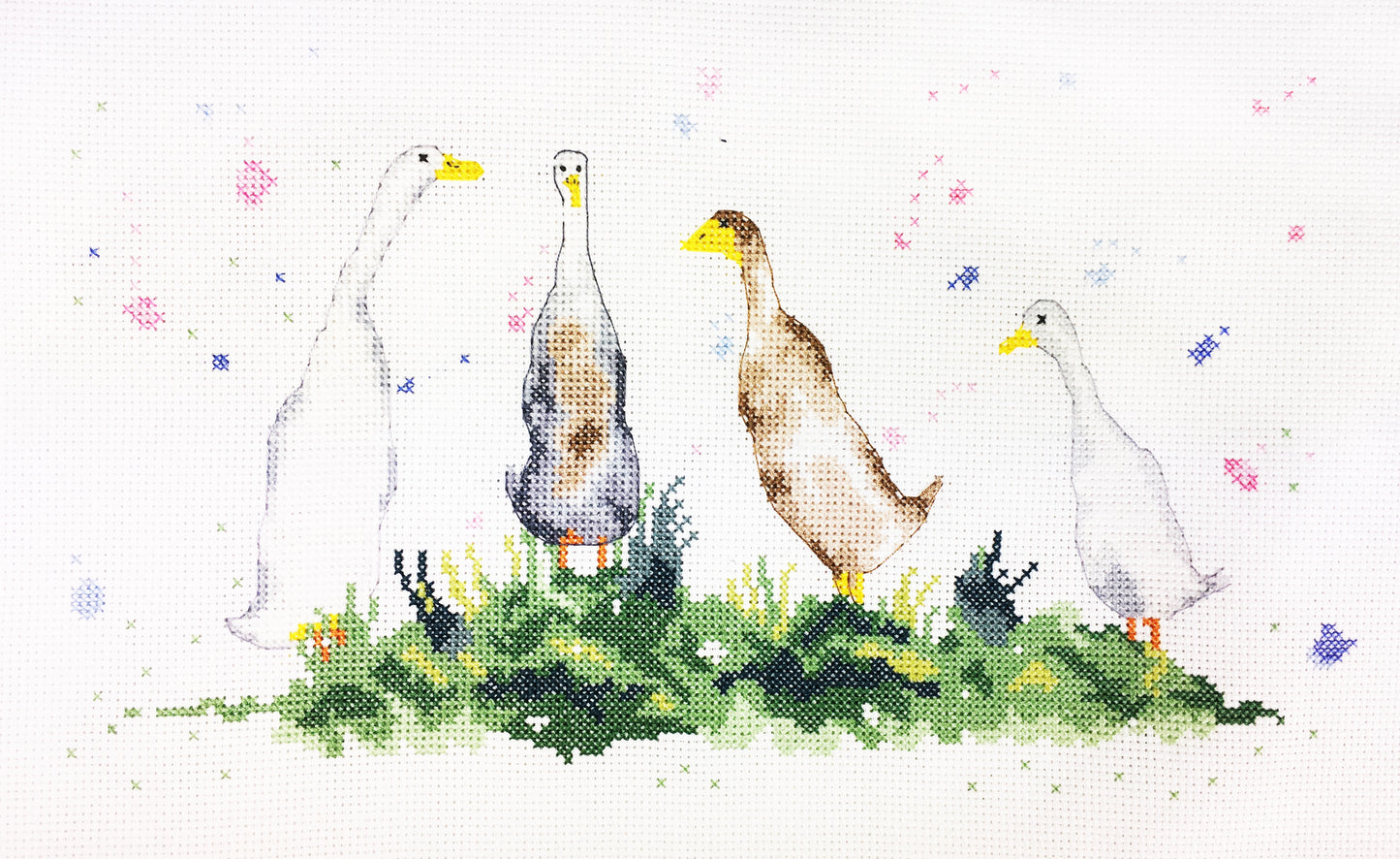 Charlotte Rennie Counted Cross Stitch - Gaggle Of Geese