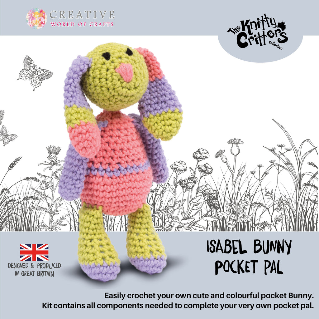 Knitty Critters Pocket Pals - Isabel Bunny