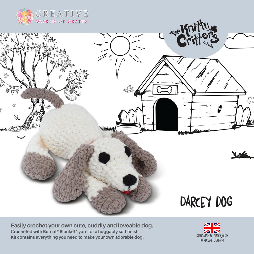 Knitty Critters - Dog Crochet Kit - Darcey Dog