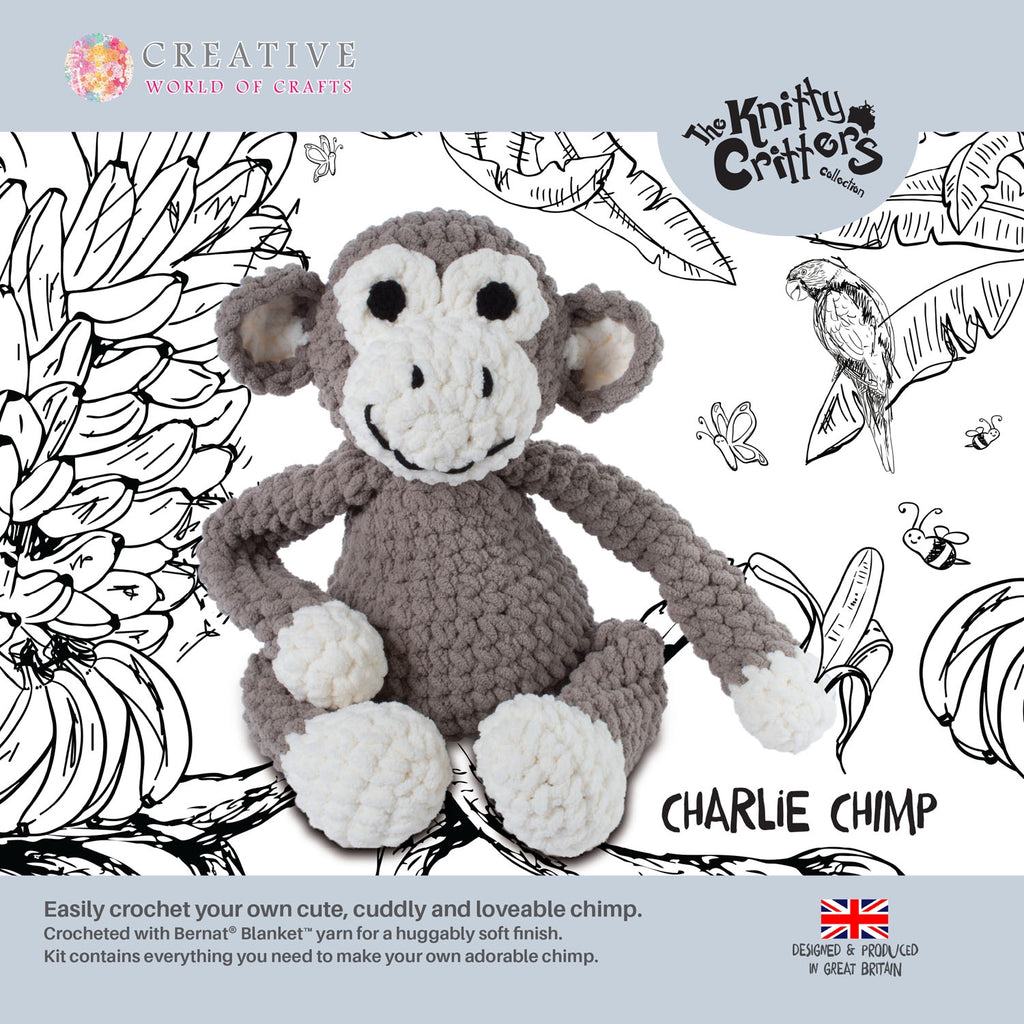 Knitty Critters - Chimp Crochet Kit - Charlie Chimp
