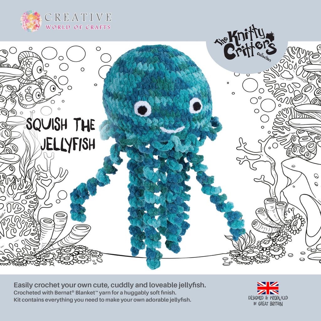 Knitty Critters - Jellyfish Crochet Kit - Squish