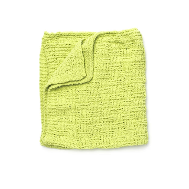 Bernat Basketweave Baby Blanket
