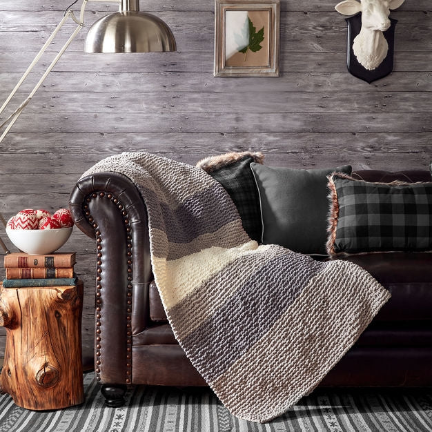 KNITTING PATTERN DOWNLOAD - Bernat Hiberknit Knit Blanket