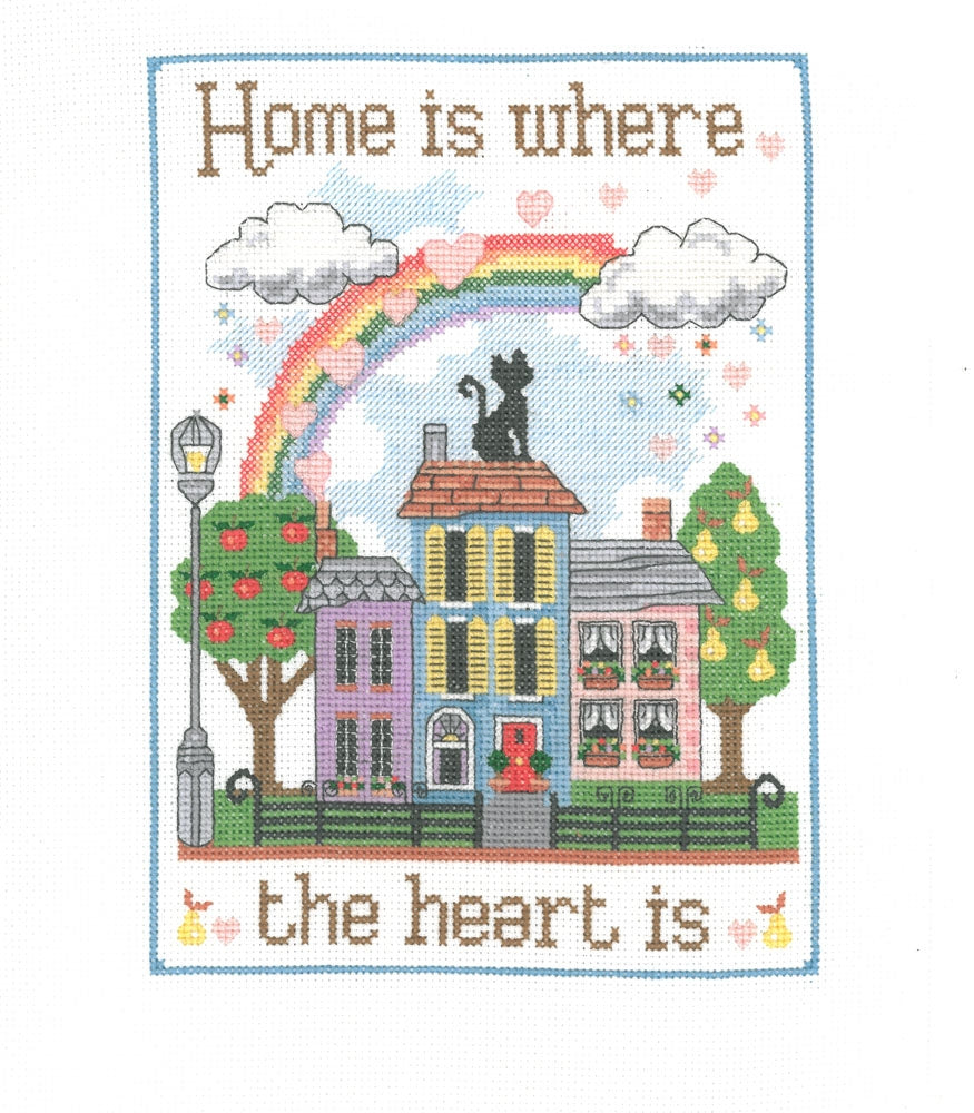 Celebration Counted Cross Stitch - Home Is Where The Heart Is Sampler