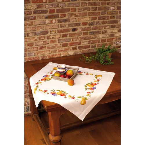 Vervaco Embroidery Tablecloth Kit - Apples & Pears PN-0013301